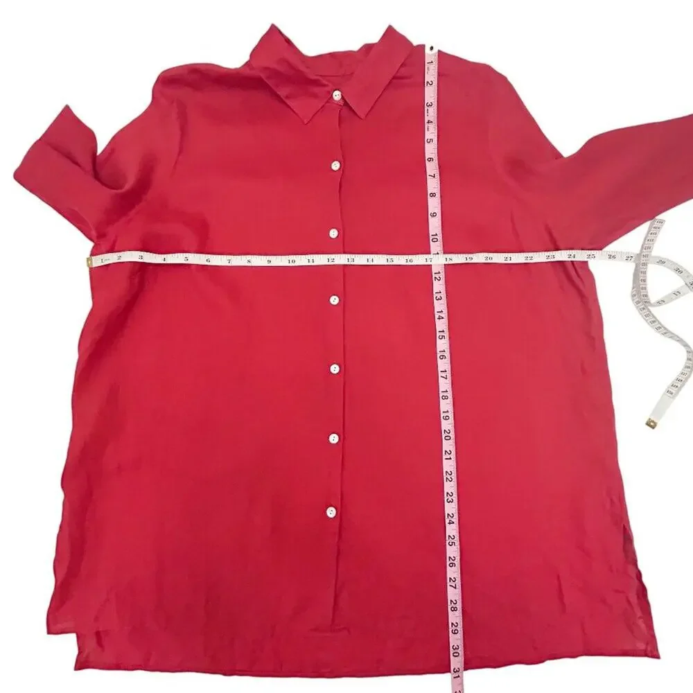 J JILL Love Linen Essential Shirt Size 2X - Picture 8 of 10